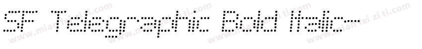 SF Telegraphic Bold Italic字体转换